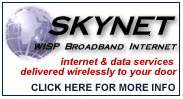 SkyNet WISP Broadband Internet - internet & data services delivered wirelessly to your door